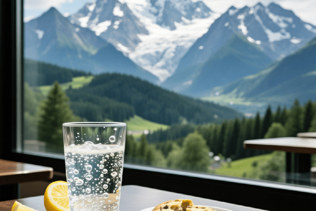 стакан воды на столе